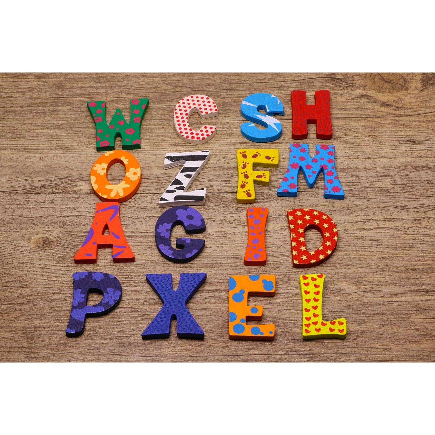 Imanes de Madera Letras ABC Penta Angel 26 Piezas