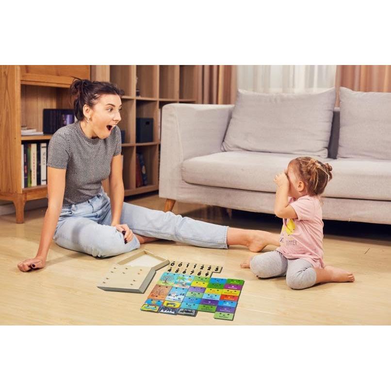 Calendario de Aprendizaje de Madera OLYDAUS 17.9cm para Niños