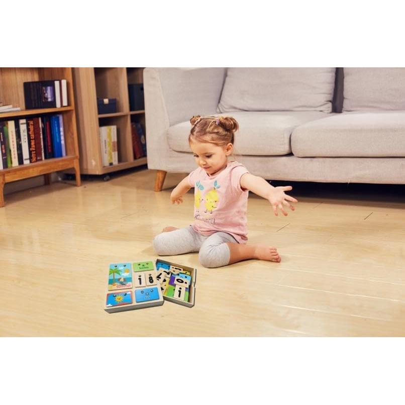 Calendario de Aprendizaje de Madera OLYDAUS 17.9cm para Niños