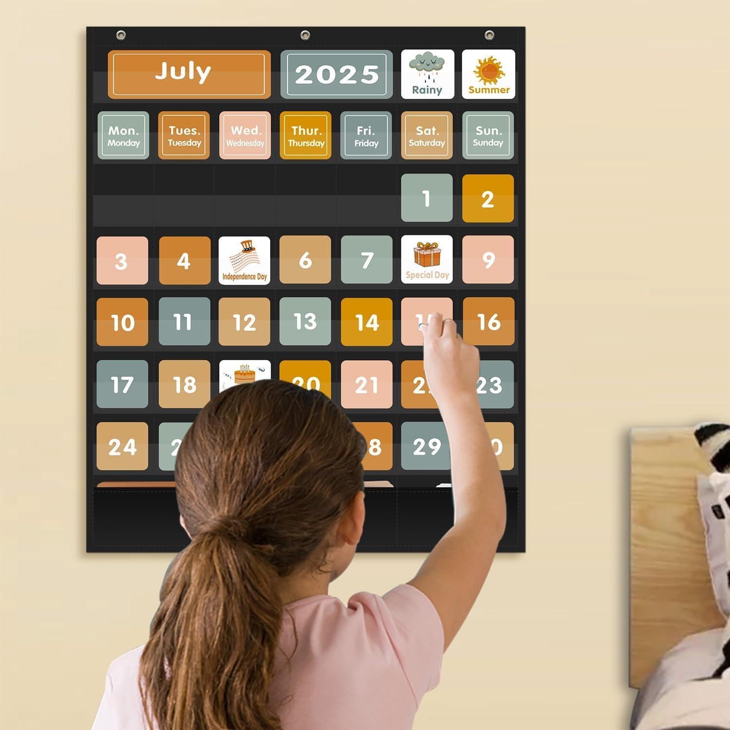 Calendario Gráfico de Bolsillo REGELETO 73x61 cm 46+3 Bolsillos