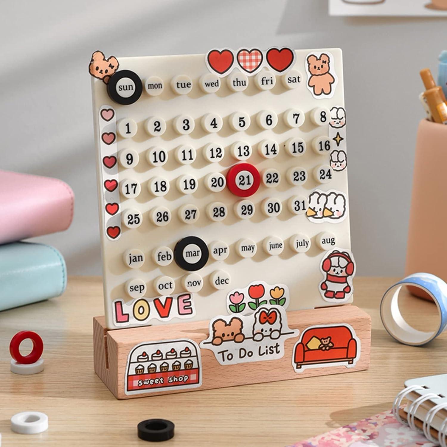 Calendario de Madera para Niños Naroote - Educativo y Manual