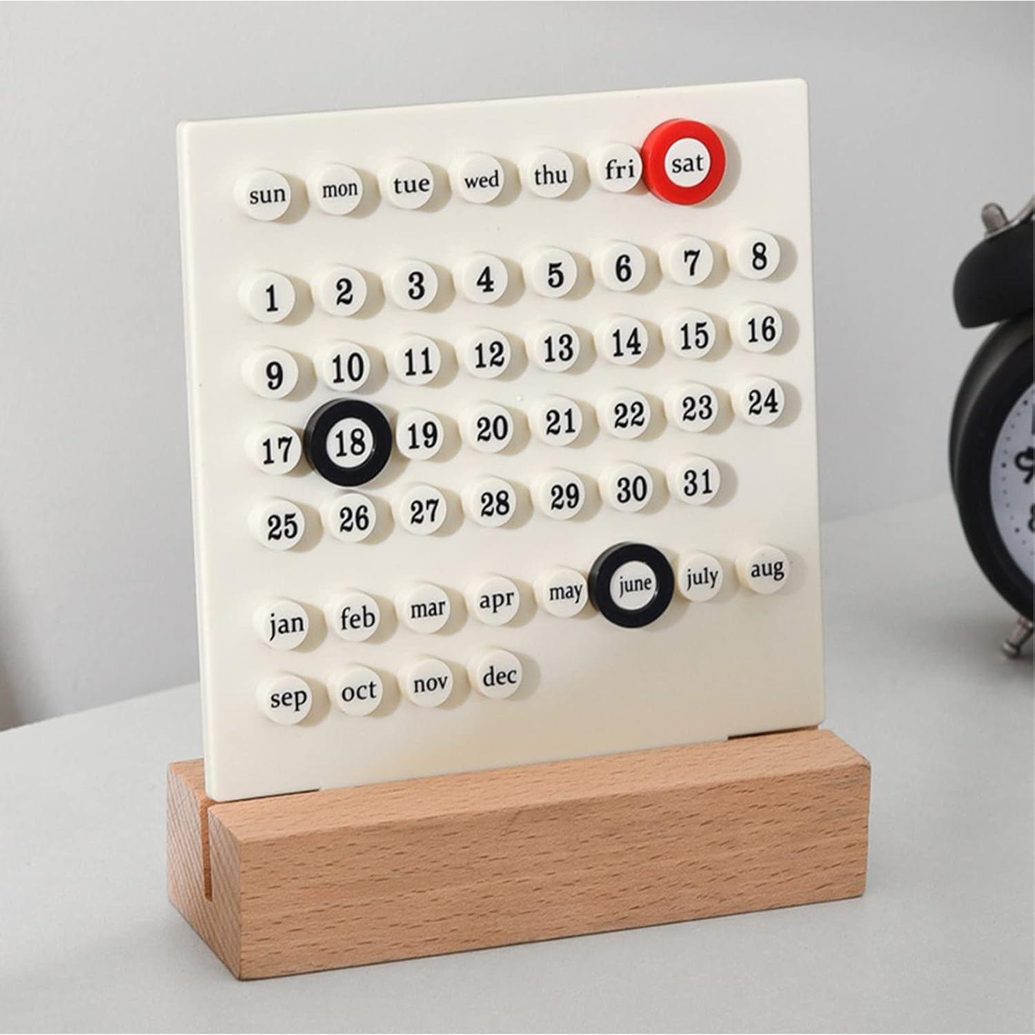 Calendario de Madera para Niños Naroote - Educativo y Manual