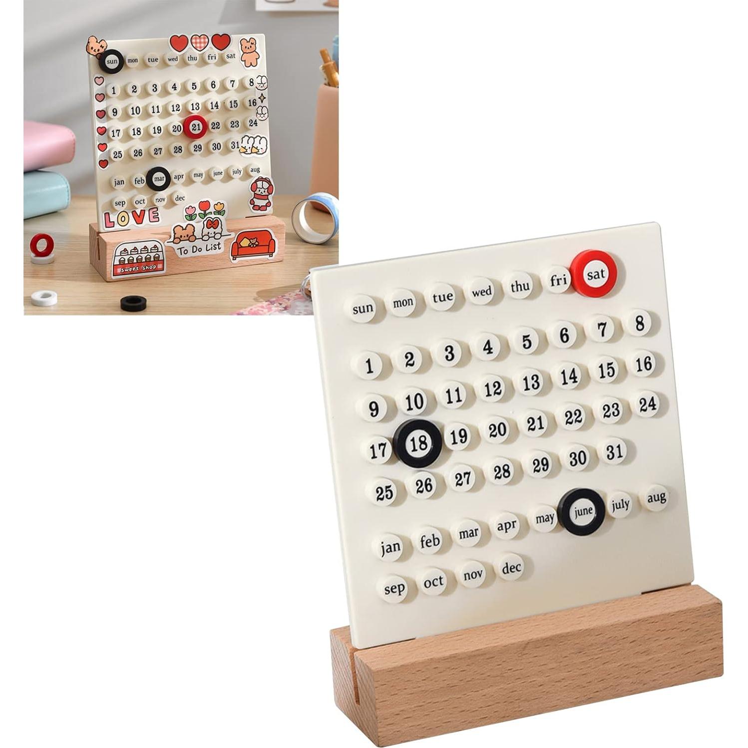 Calendario de Madera para Niños Naroote - Educativo y Manual