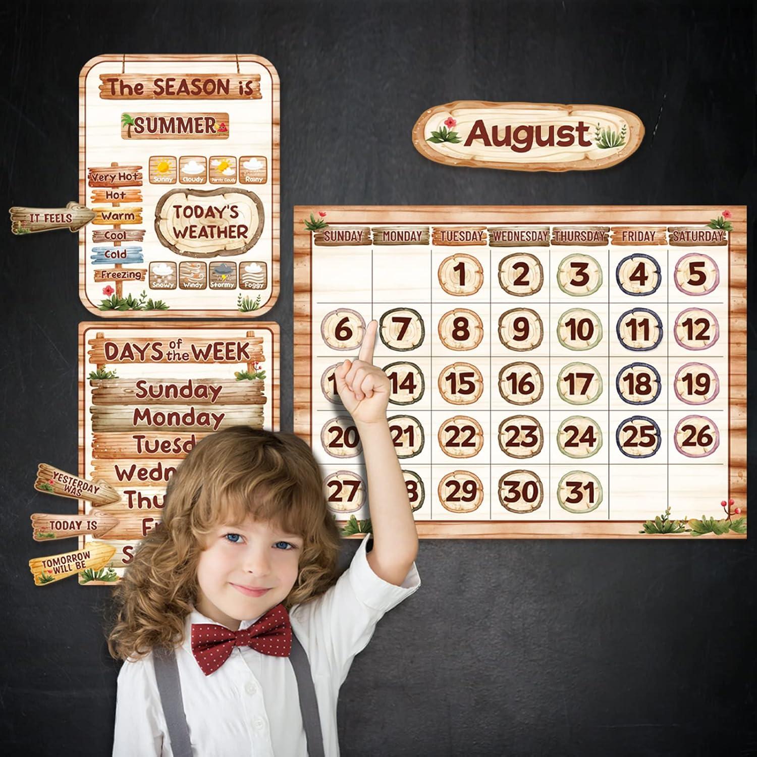 Conjunto de Tablero de Anuncios de Calendario Fancy Land 97 Pzs