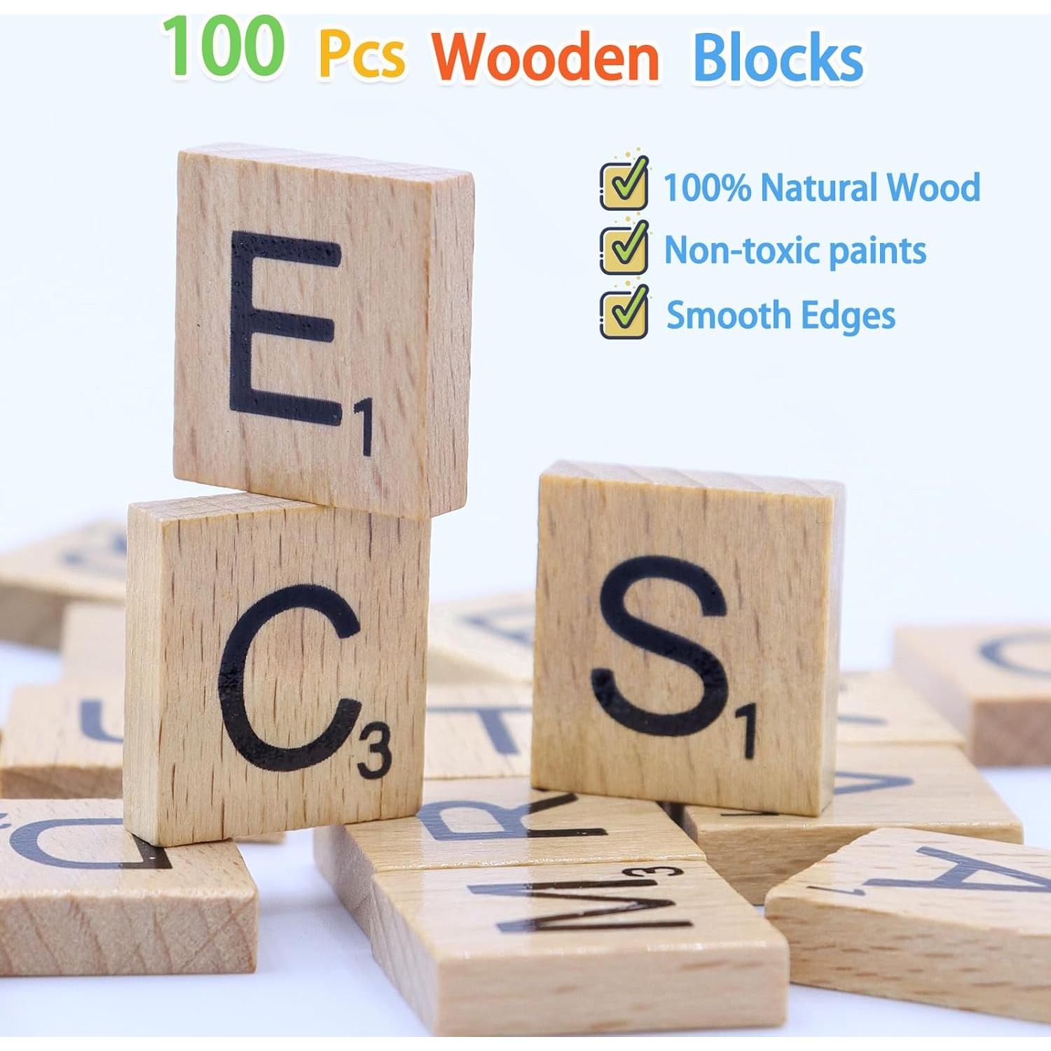 Juego de Ortografía Humerry con 30 Tarjetas y Letras de Madera