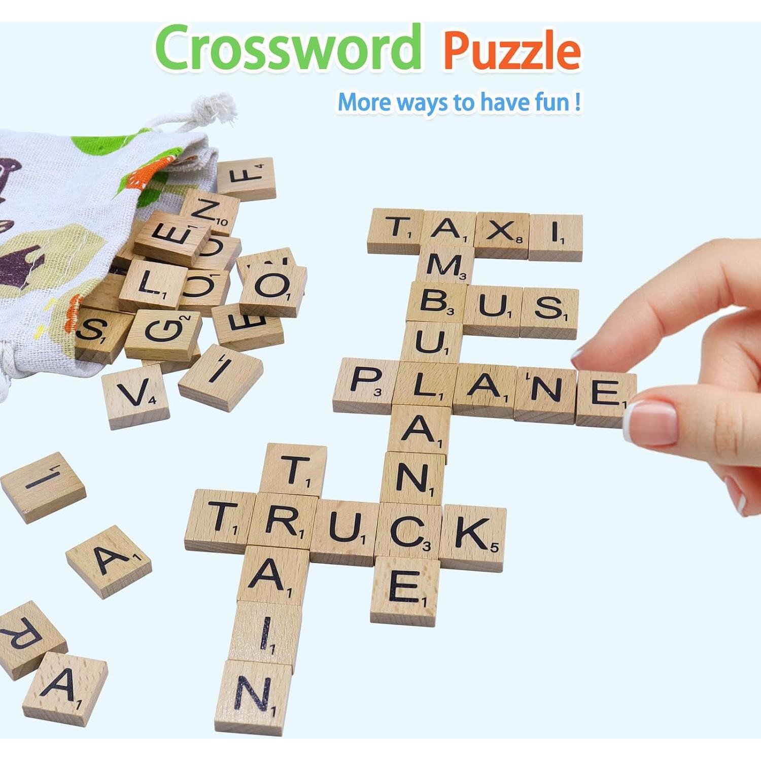 Juego de Ortografía Humerry con 30 Tarjetas y Letras de Madera