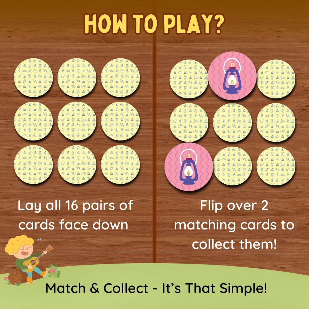Juego de Memoria Zicster para Niños 3-10 Años - Actividades Educativas