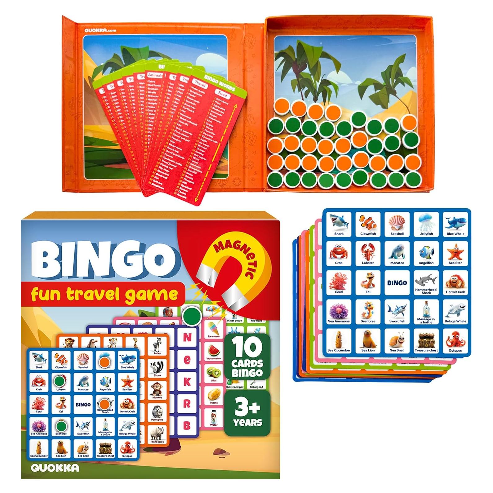 Juego de Bingo Magnético QUOKKA para Niños 3 a 8 Años
