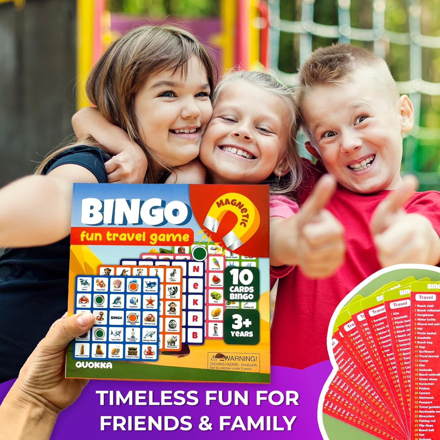 Juego de Bingo Magnético QUOKKA para Niños 3 a 8 Años