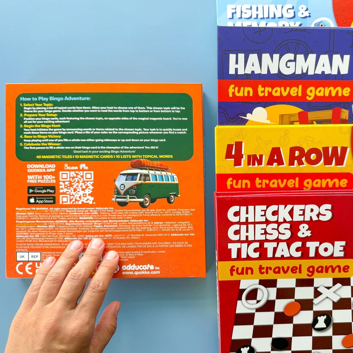 Juego de Bingo Magnético QUOKKA para Niños 3 a 8 Años