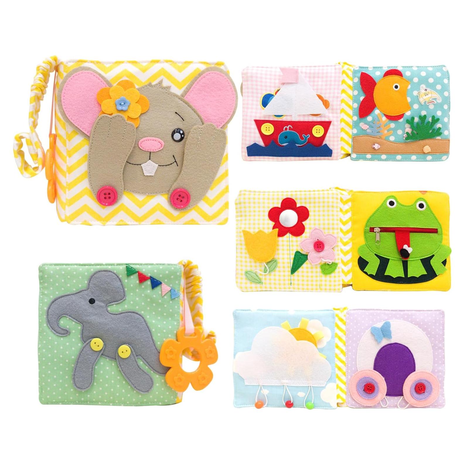 Libro de Tela Silencioso Montessori ZHIZHI para Niños 3-6 Años