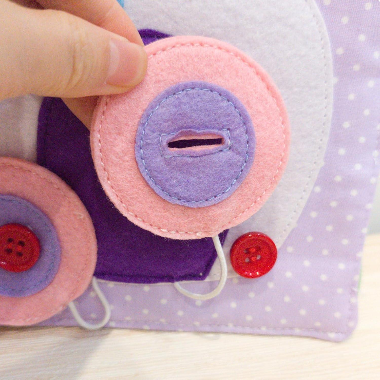 Libro de Tela Silencioso Montessori ZHIZHI para Niños 3-6 Años