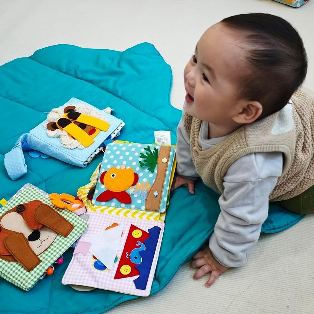 Libro de Tela Silencioso Montessori ZHIZHI para Niños 3-6 Años