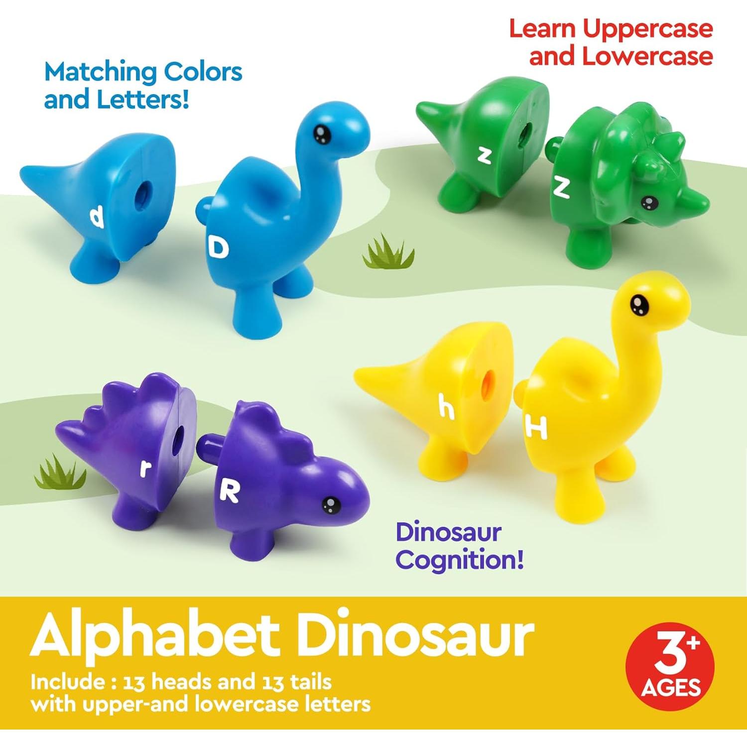 Juguete de Aprendizaje Dinosaurios GKD ABC 13 Piezas 18+ Meses