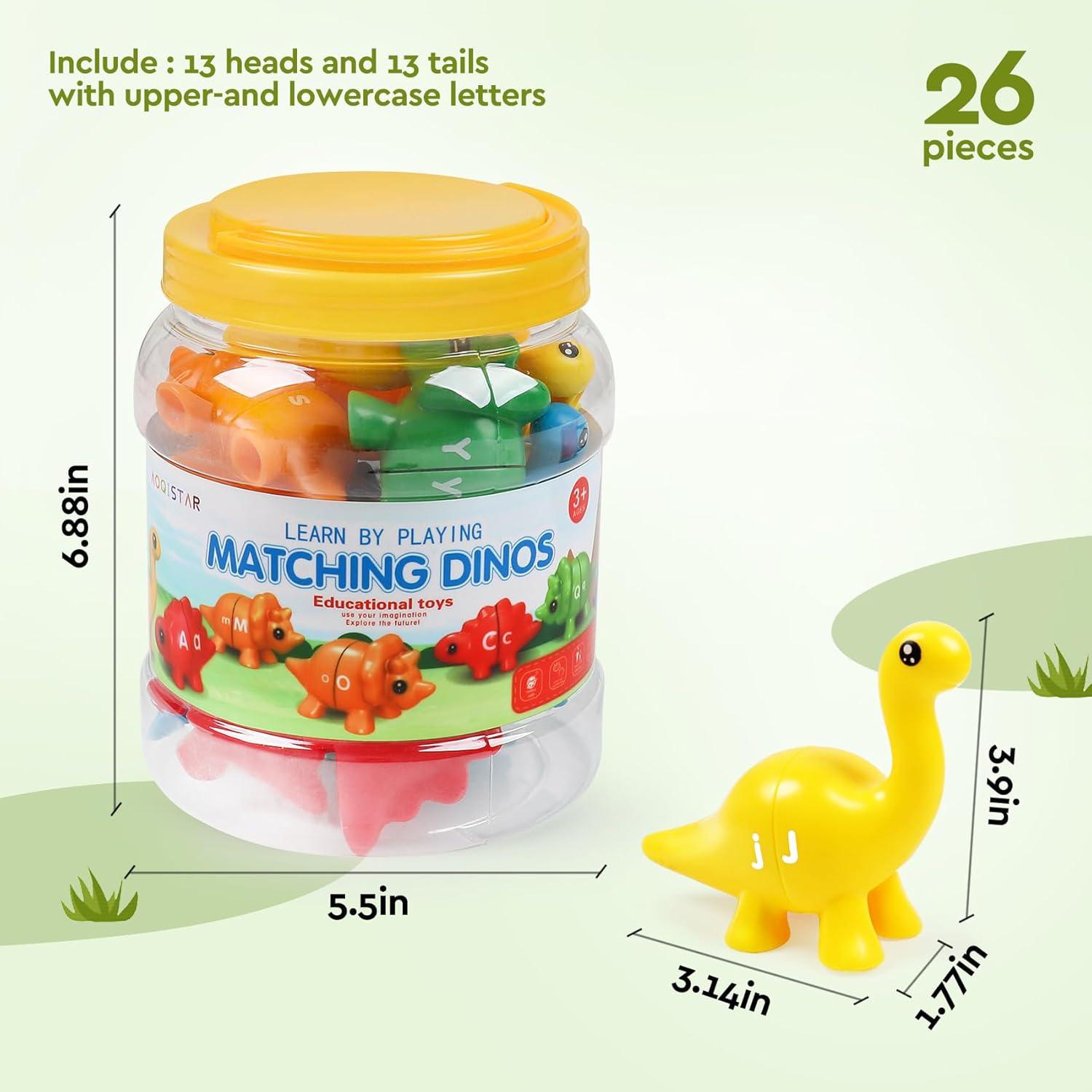 Juguete de Aprendizaje Dinosaurios GKD ABC 13 Piezas 18+ Meses