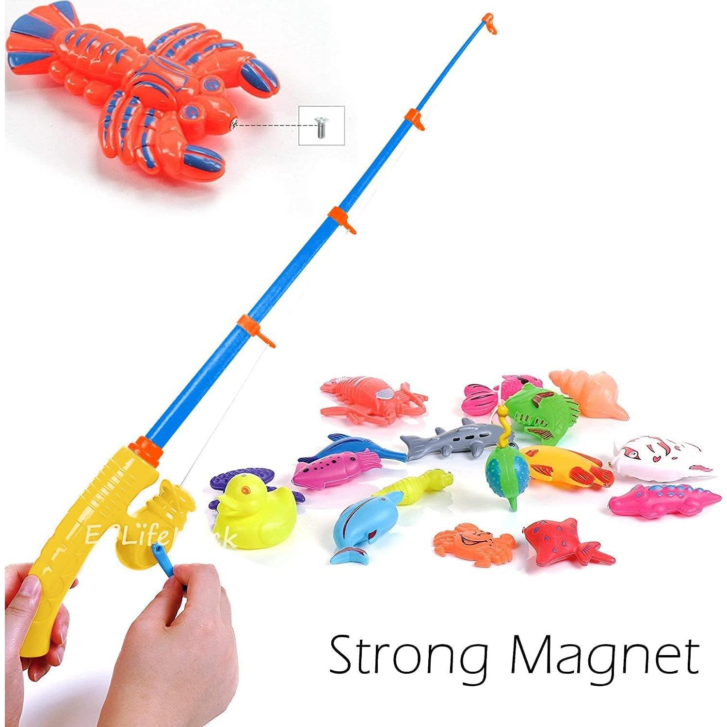 Juego de Pesca Magnético CozyBomB™ para Niños + 2 Cañas