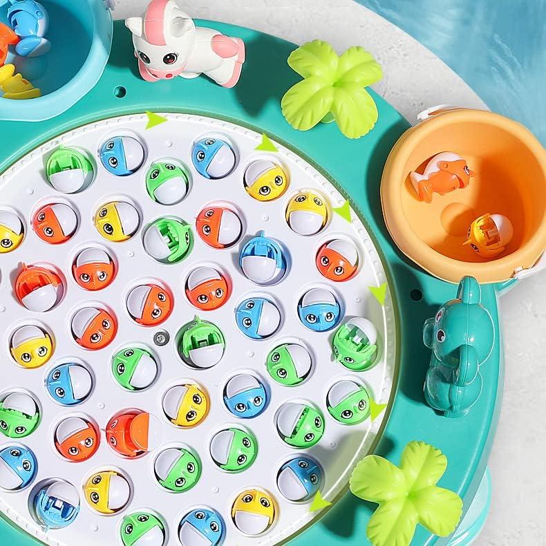 Juego de Pesca Interactivo Pairez Toys con 45 Peces y 4 Cañas