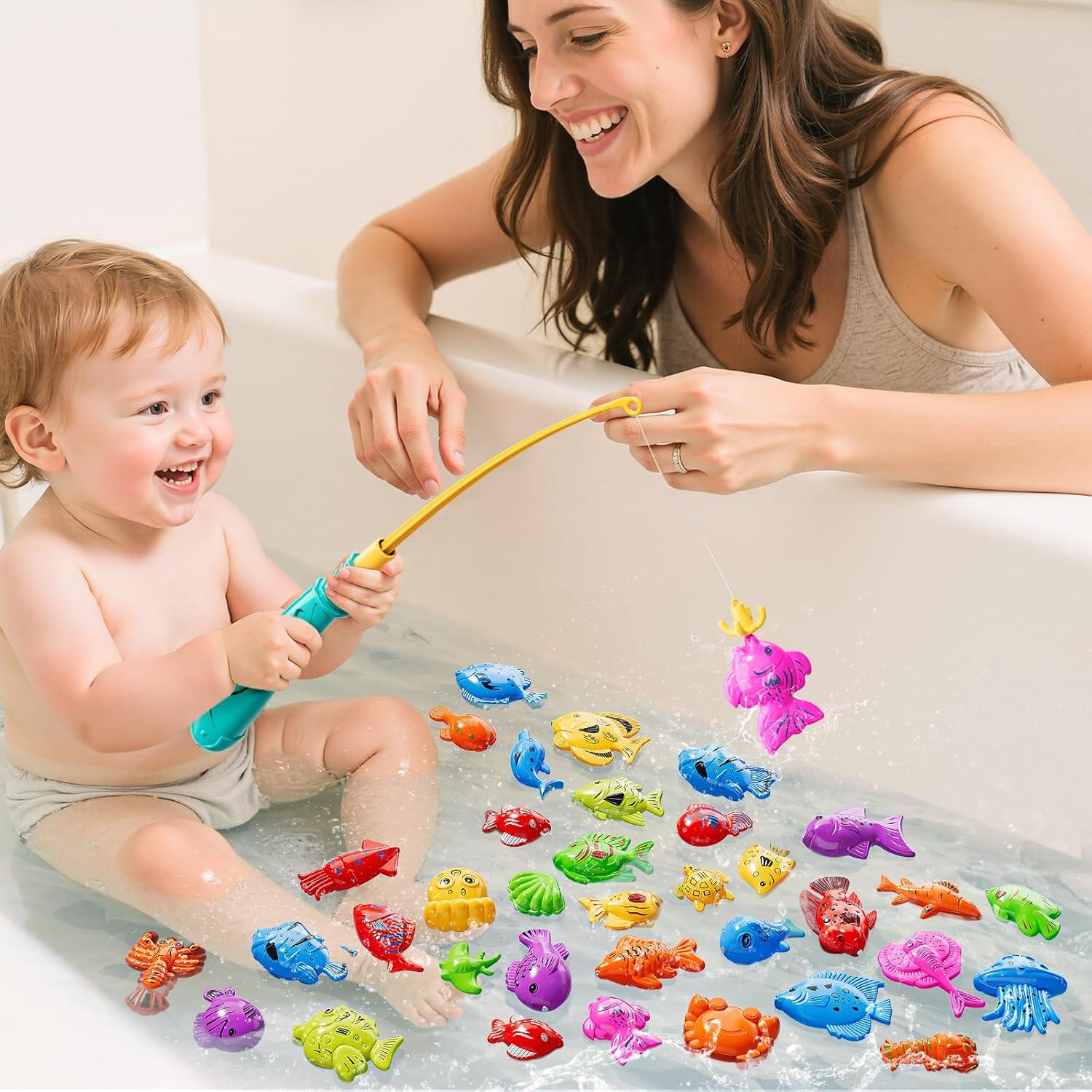 Juego de Pesca Magnética KIZONLY para Niños 3-8 Años