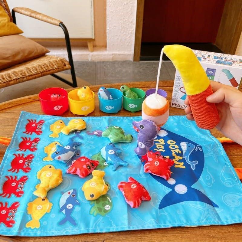 Juego de Pesca Montessori KALASU 22 Piezas para Niños 1-3 Años