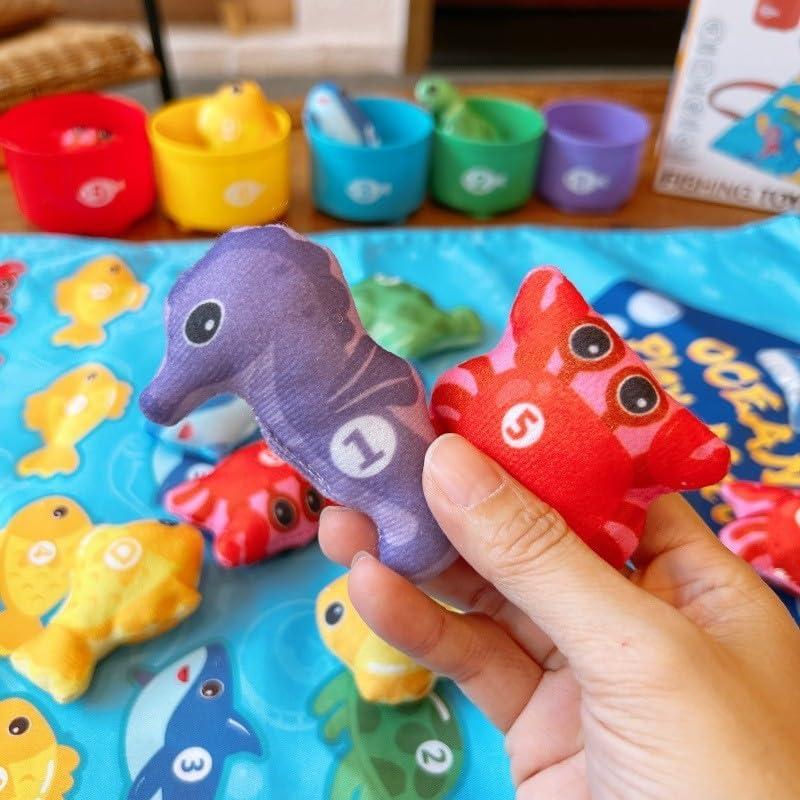 Juego de Pesca Montessori KALASU 22 Piezas para Niños 1-3 Años