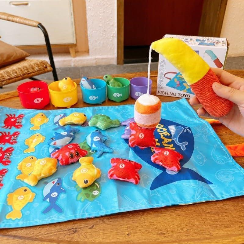Juego de Pesca Montessori KALASU 22 Piezas para Niños 1-3 Años