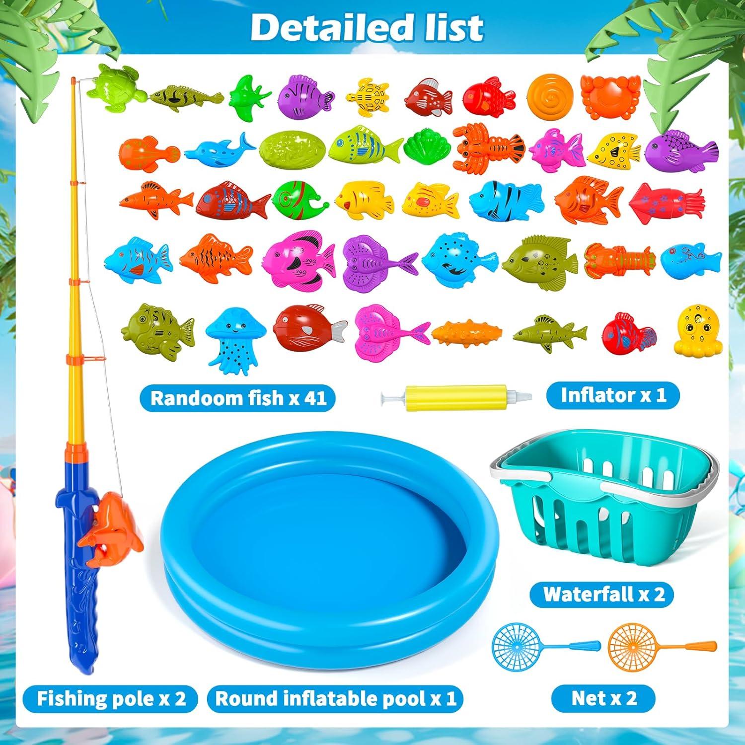 Juego de Pesca Magnético Doloowee para Niños 3-6 Años