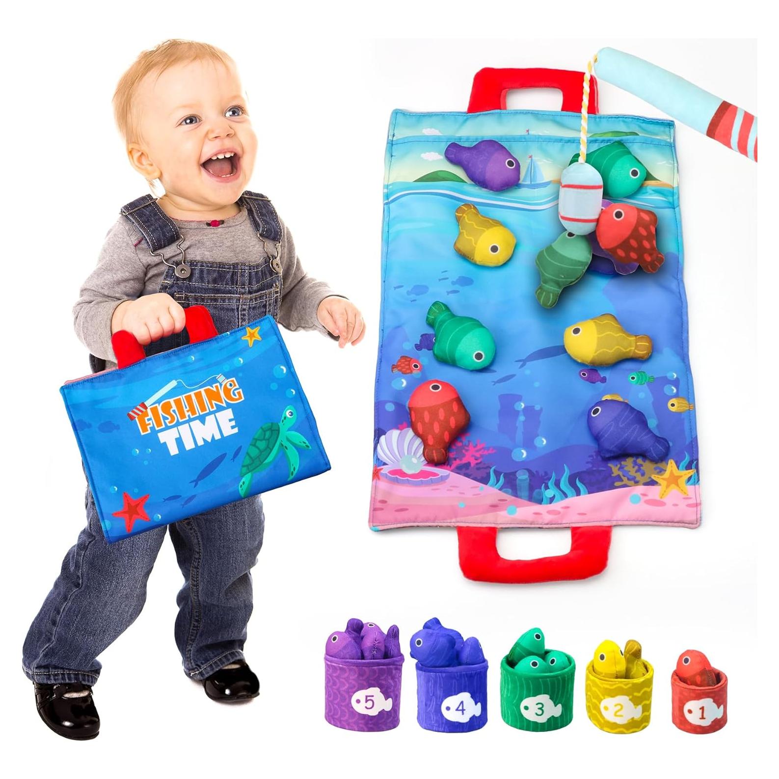 Juguetes Montessori Tooysea - Juego de Pesca y Clasificación 1-3 Años