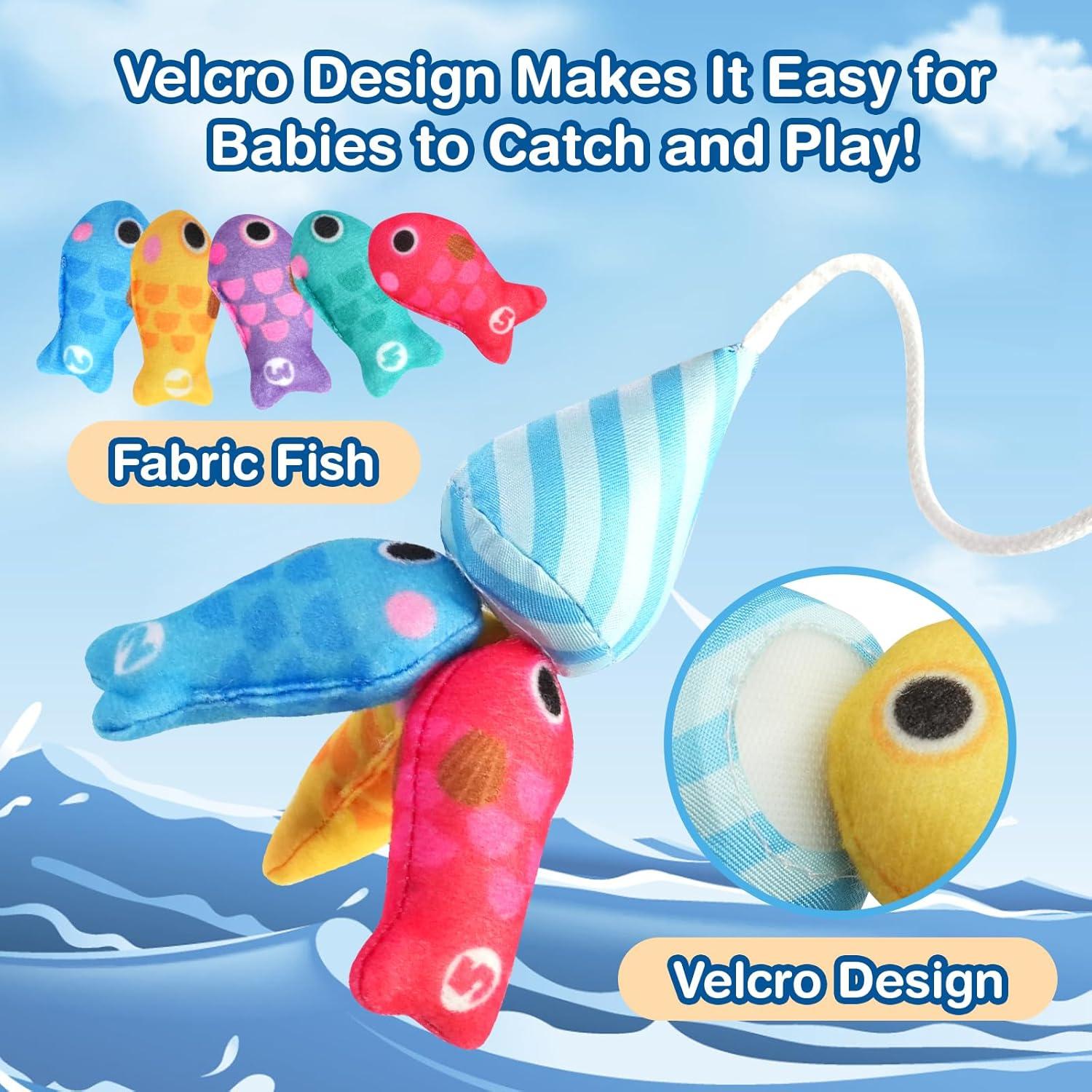 Juguetes Montessori Vichtop Juego de Pesca 22 Piezas 1-3 Años