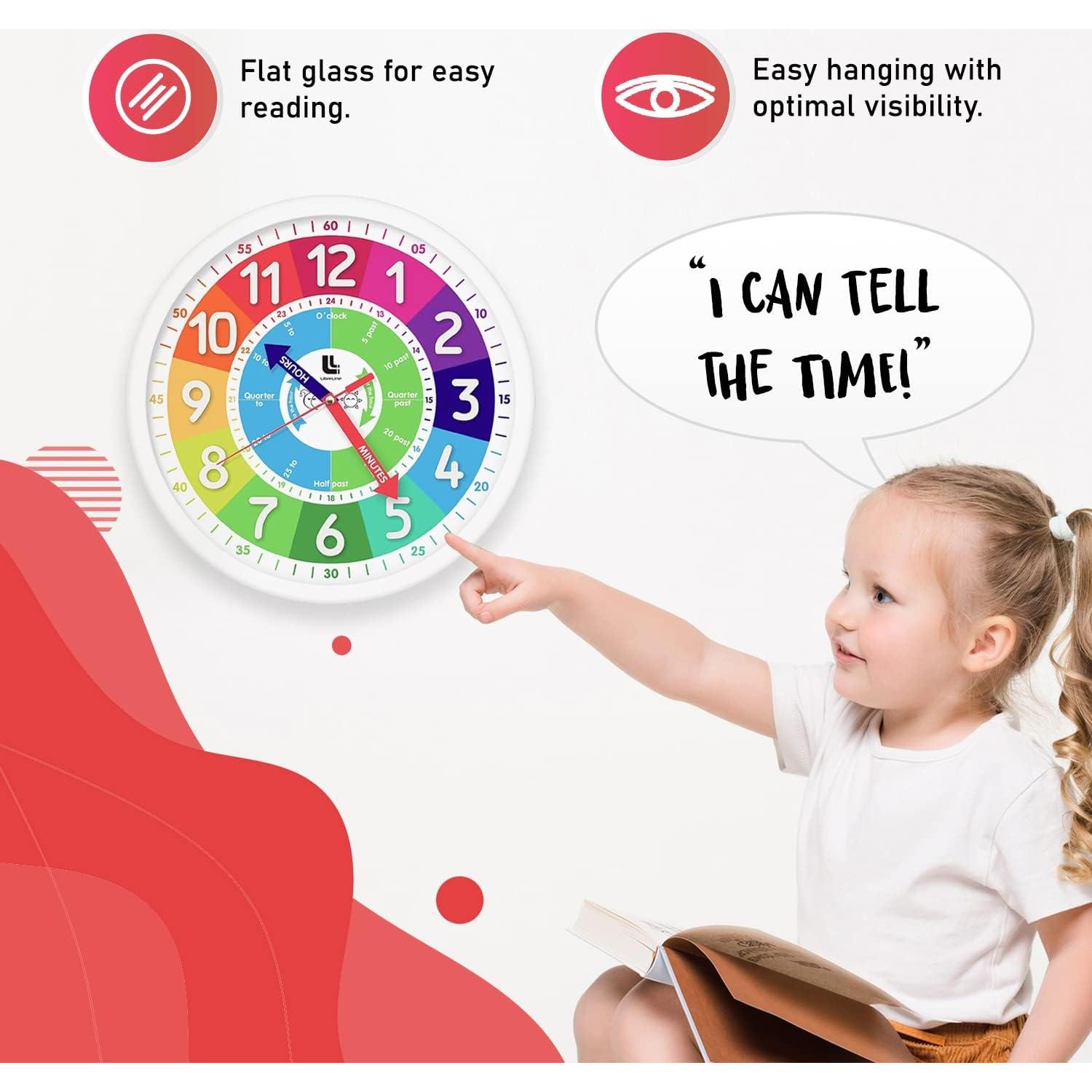 Reloj de Pared Colorido LibreLine 30.48 cm Silencioso