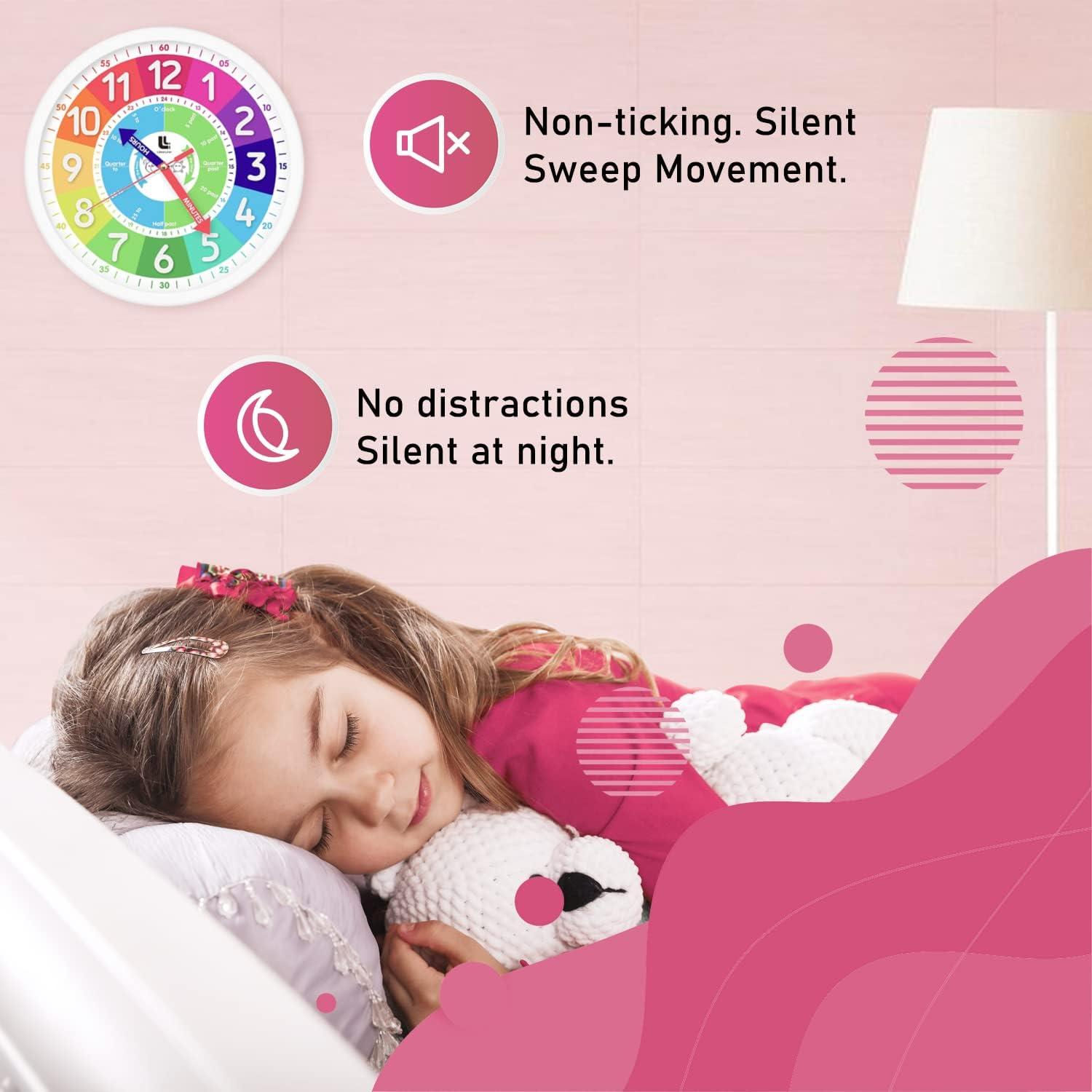 Reloj de Pared Colorido LibreLine 30.48 cm Silencioso