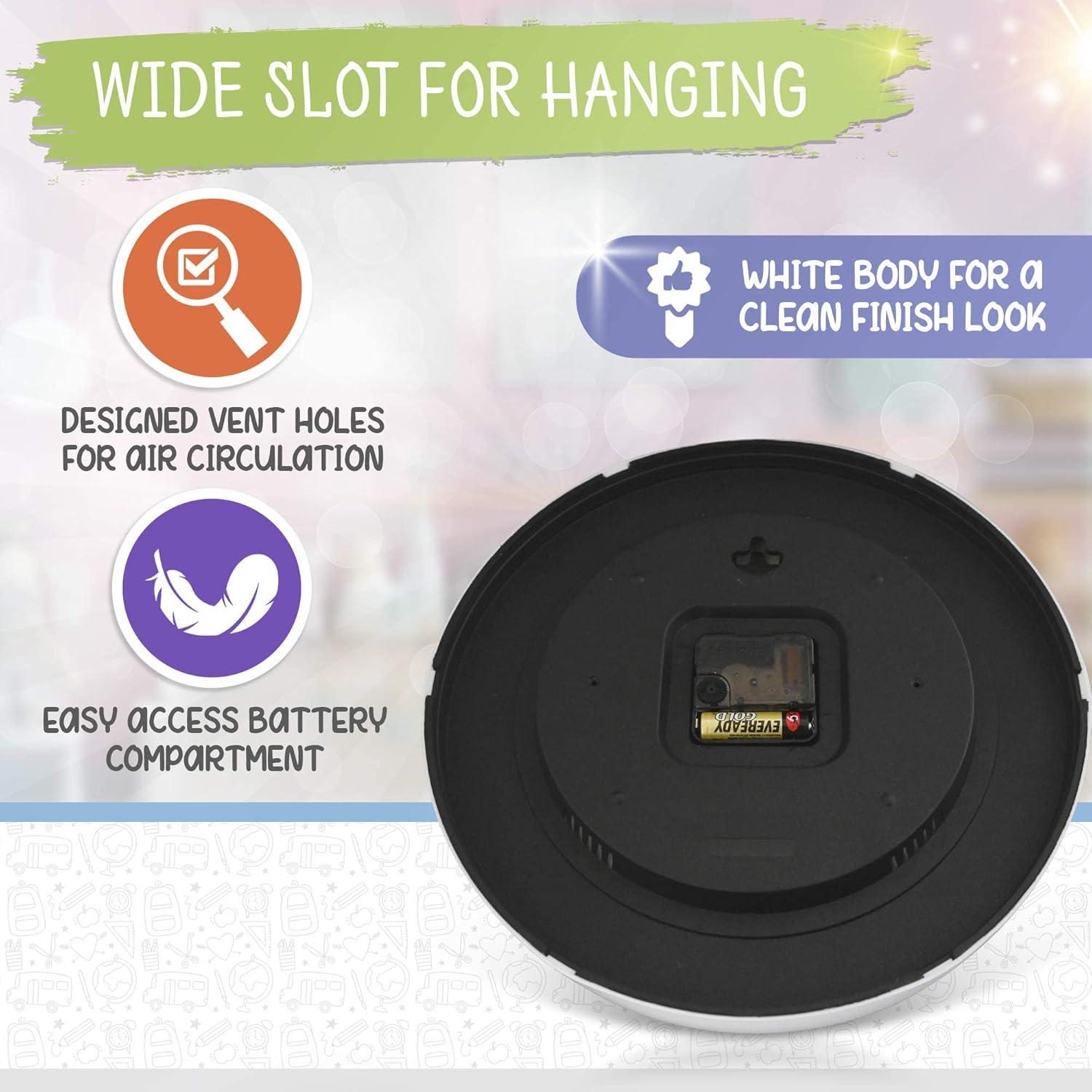 Reloj de Pared Colorido LibreLine 30.48 cm Silencioso