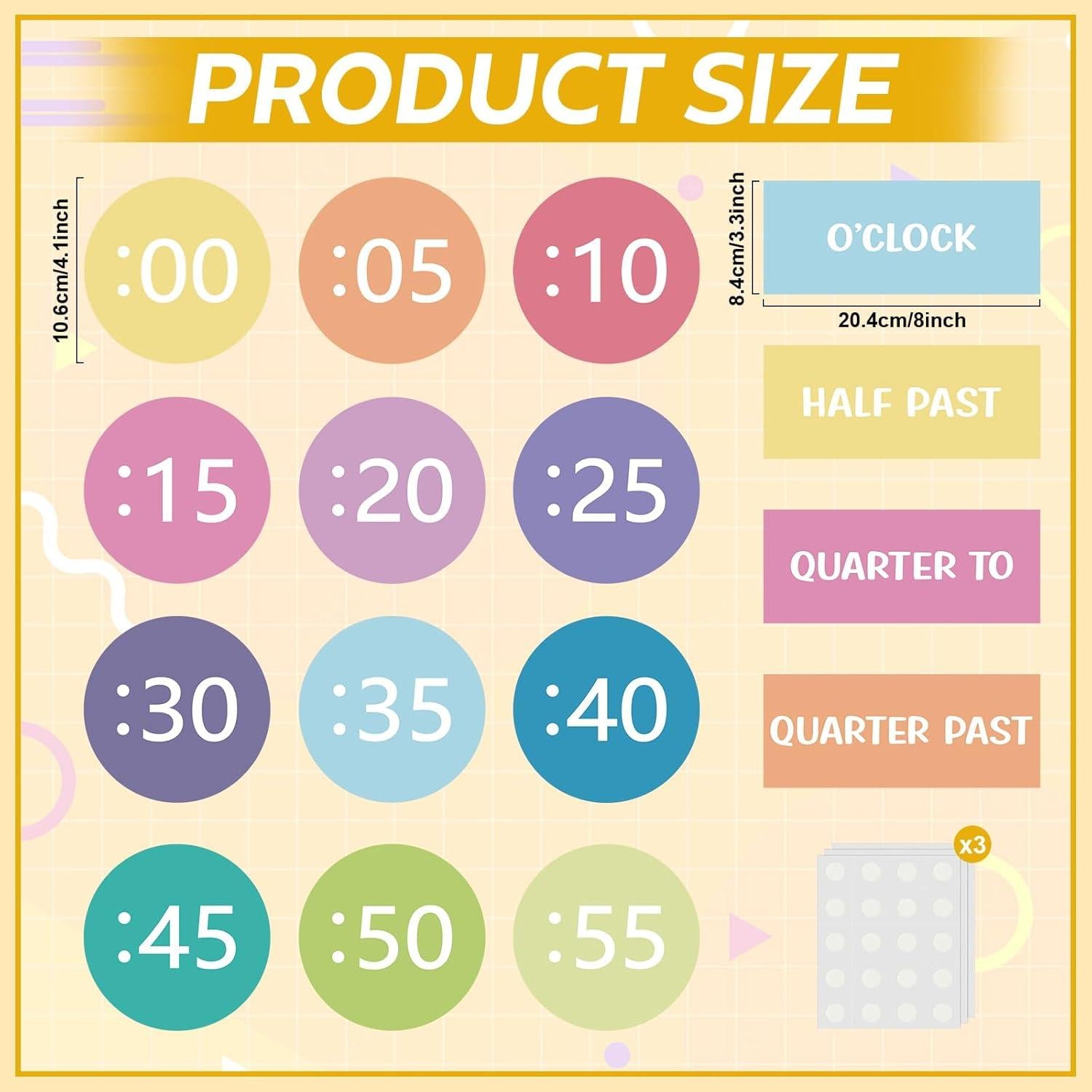 Kits de Pizarra de Números de Reloj Sereliy para Niños