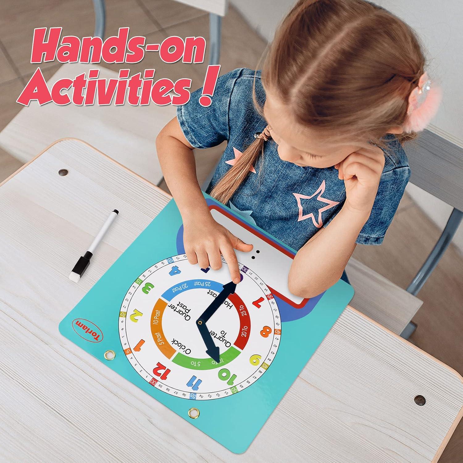 Reloj de Aprendizaje Magnético Torlam 30.48 cm Escribible