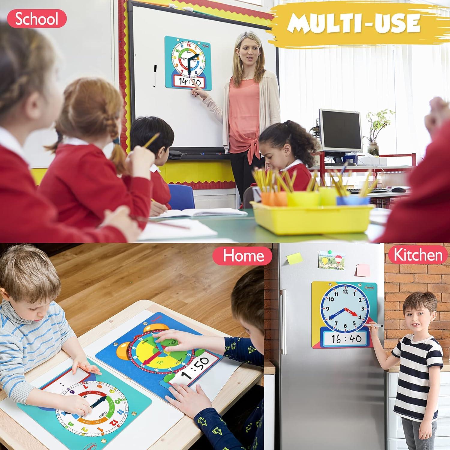 Reloj de Aprendizaje Magnético Torlam 30.48 cm Escribible