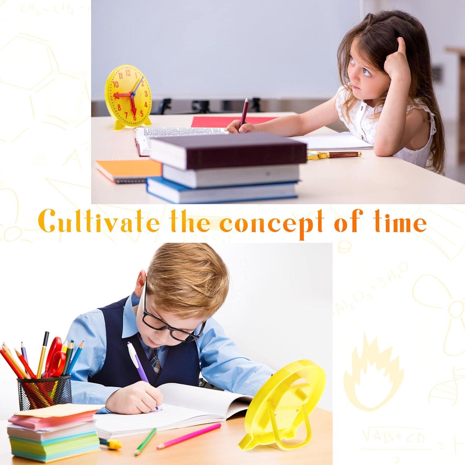 Kit de Reloj de Enseñanza Henoyso 6 Pcs para Niños 10 cm