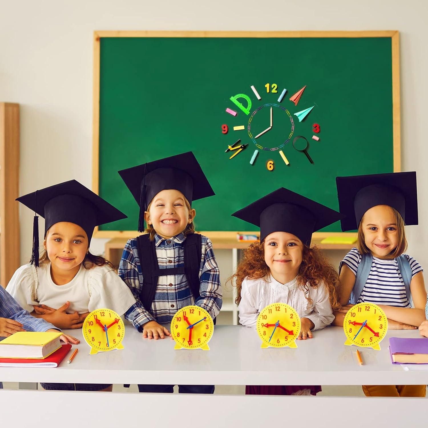 Kit de Reloj de Enseñanza Henoyso 6 Pcs para Niños 10 cm