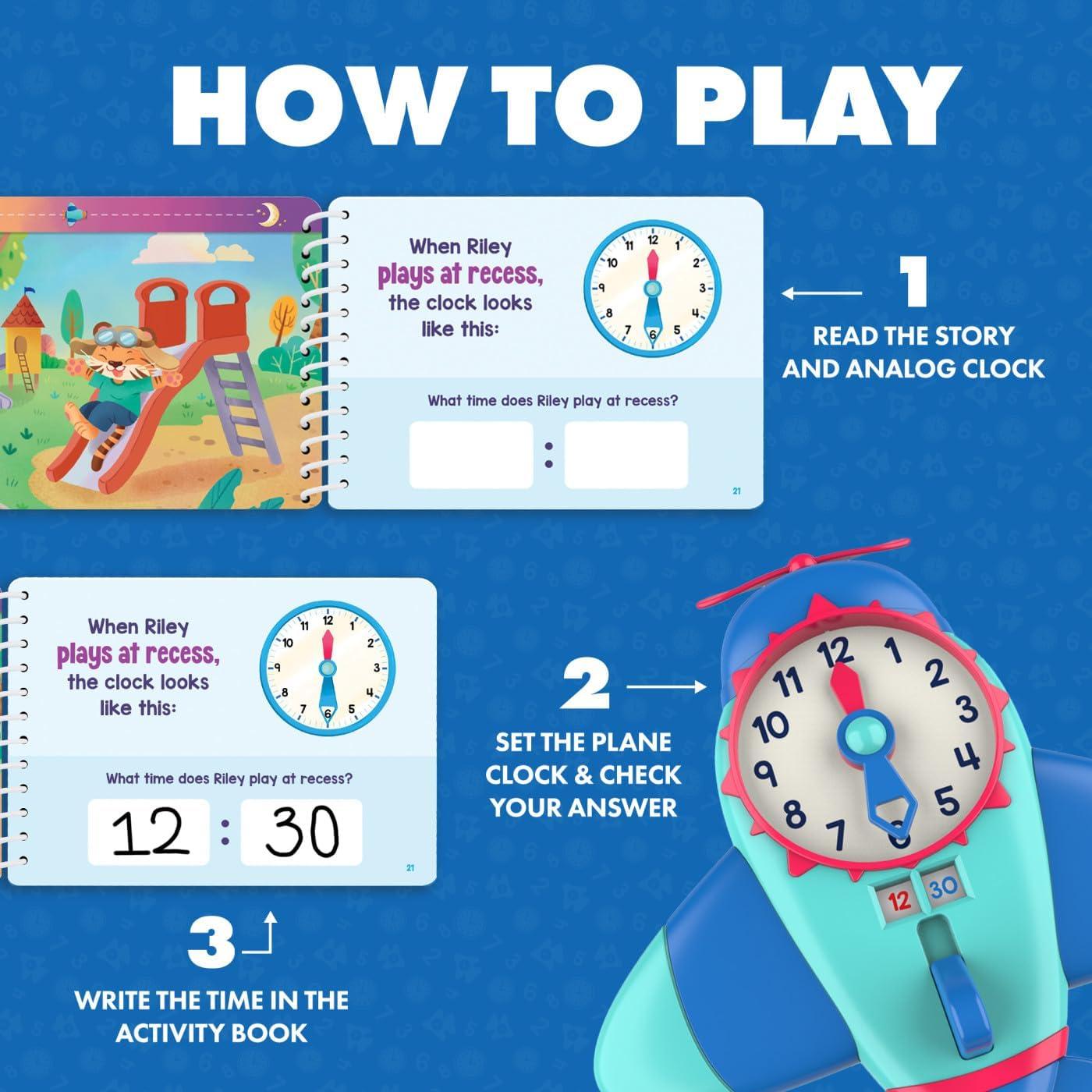 Conjunto de Aprendizaje de la Hora Educational Insights - Reloj Interactivo para Niños 6+