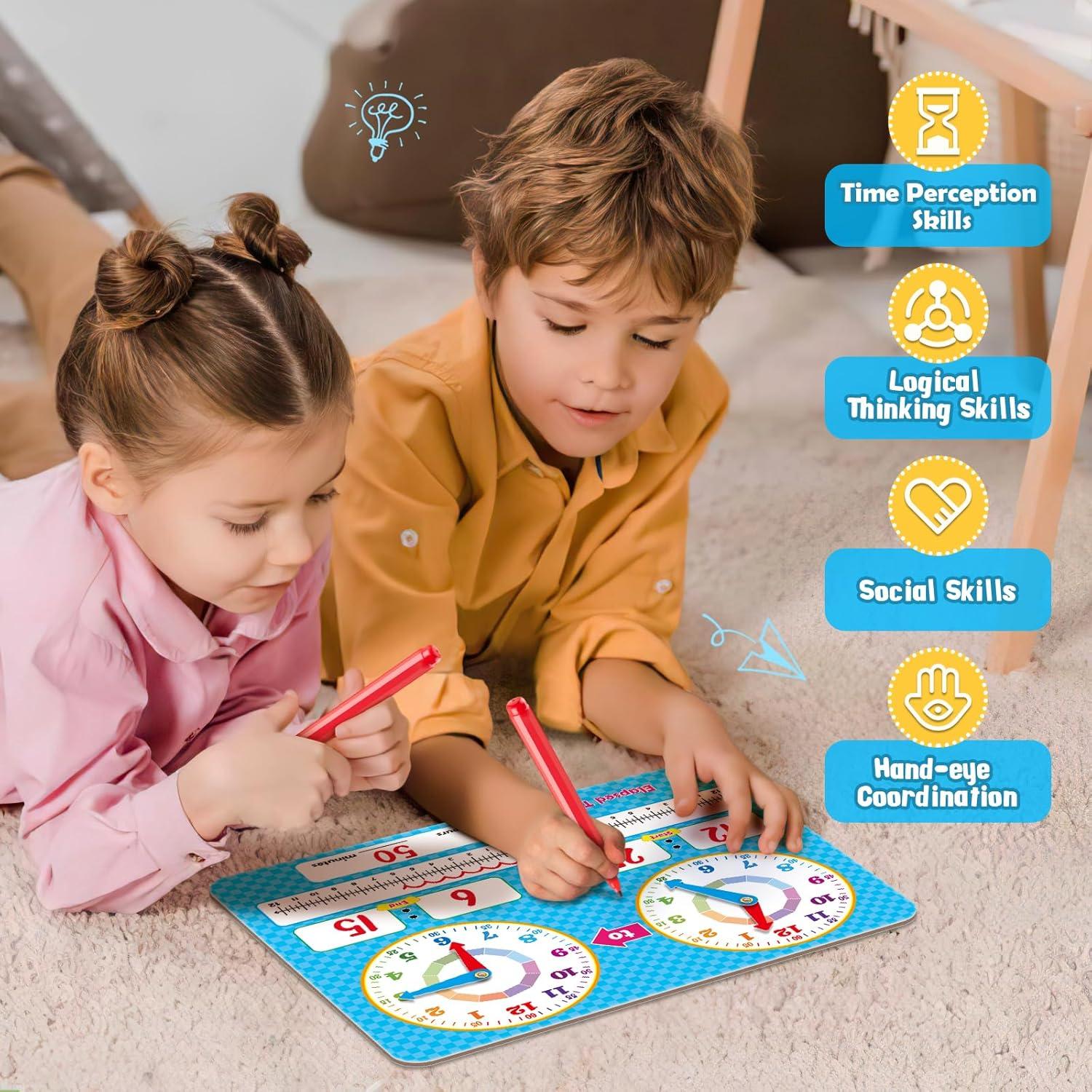 Reloj de Aprendizaje Aizweb para Niños - Tablero Interactivo