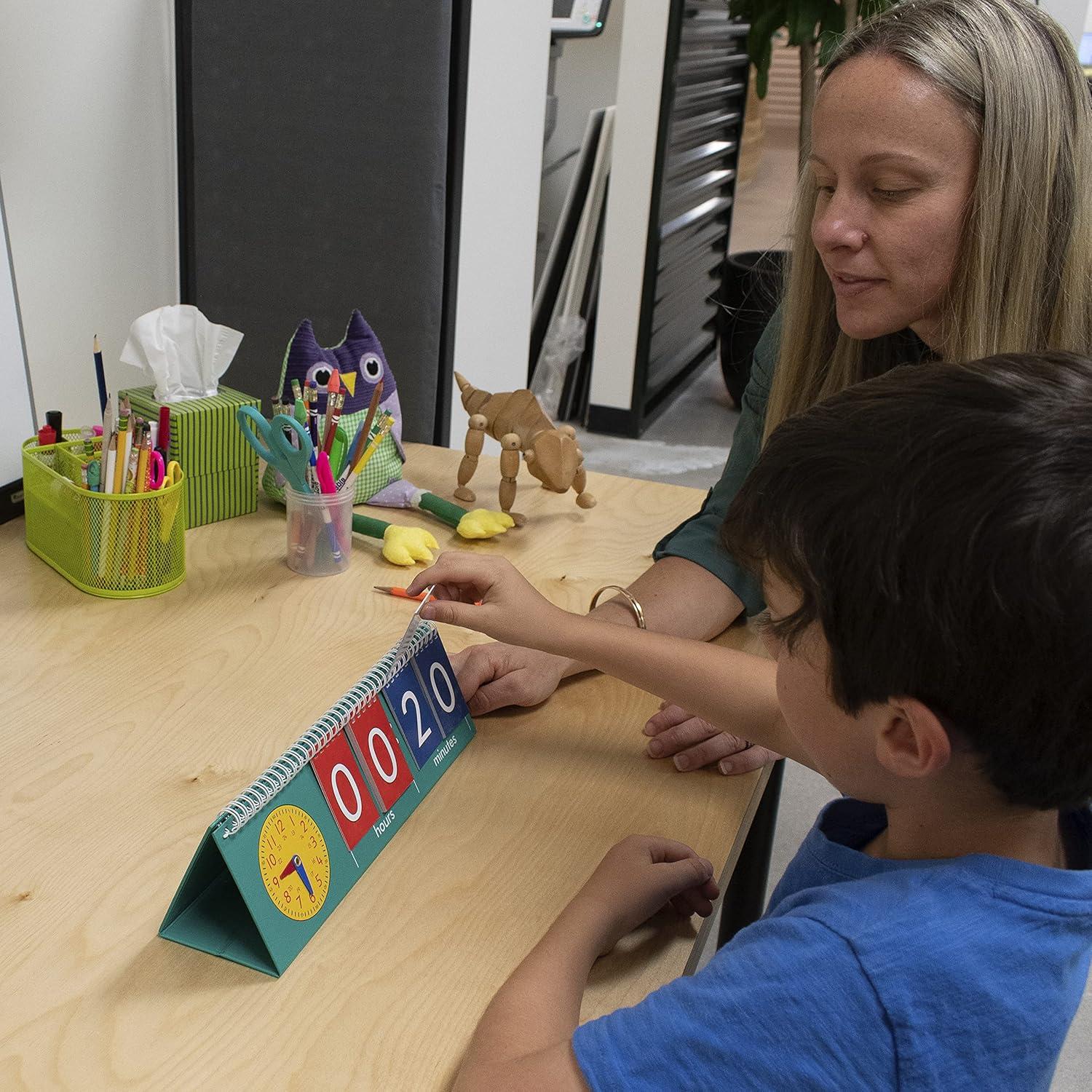 Reloj de Enseñanza Edx Education - Flip Chart Analógico y Digital