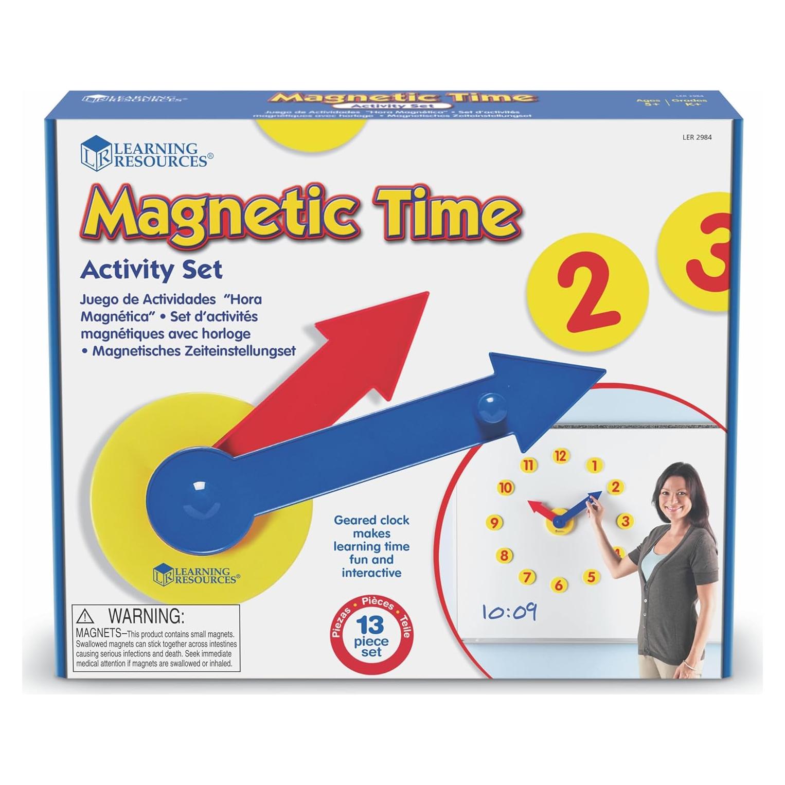 Juego de Actividades Magnéticas Learning Resources Reloj Gigante