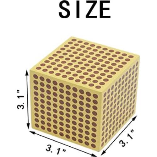 Juguetes Montessori 9 Cubos de Madera para Niños 3-4 Años