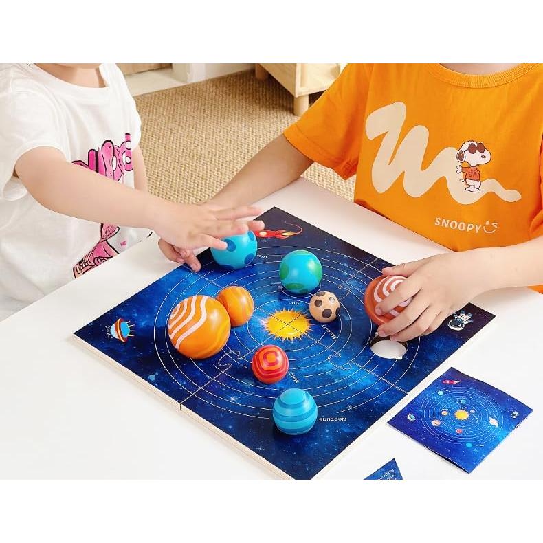Modelo de Tablero de Madera Sistema Solar EduLand Montessori