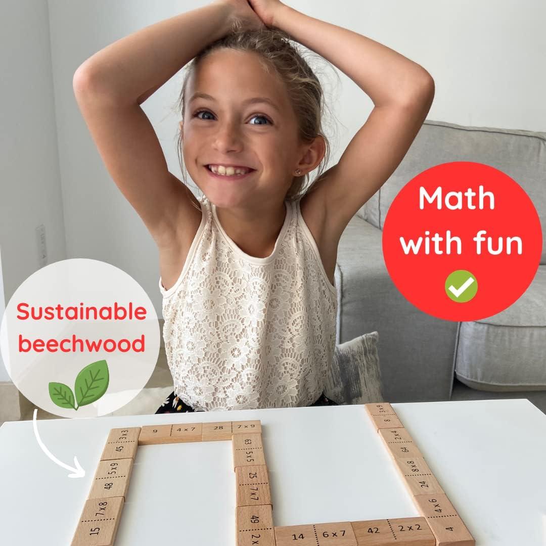 Juego de Dominó de Multiplicación MATHOMINO - Juguete Educativo