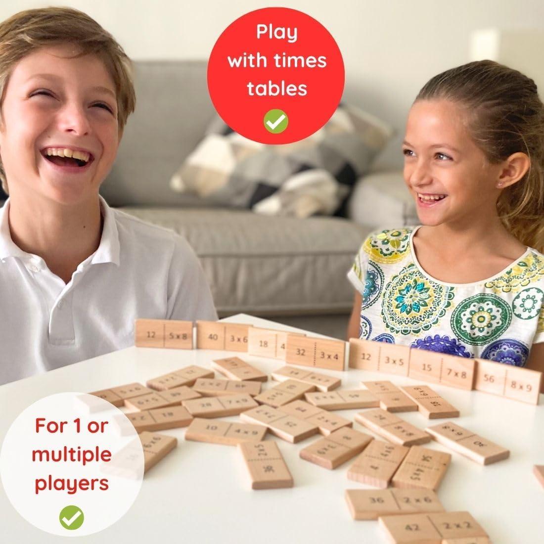 Juego de Dominó de Multiplicación MATHOMINO - Juguete Educativo