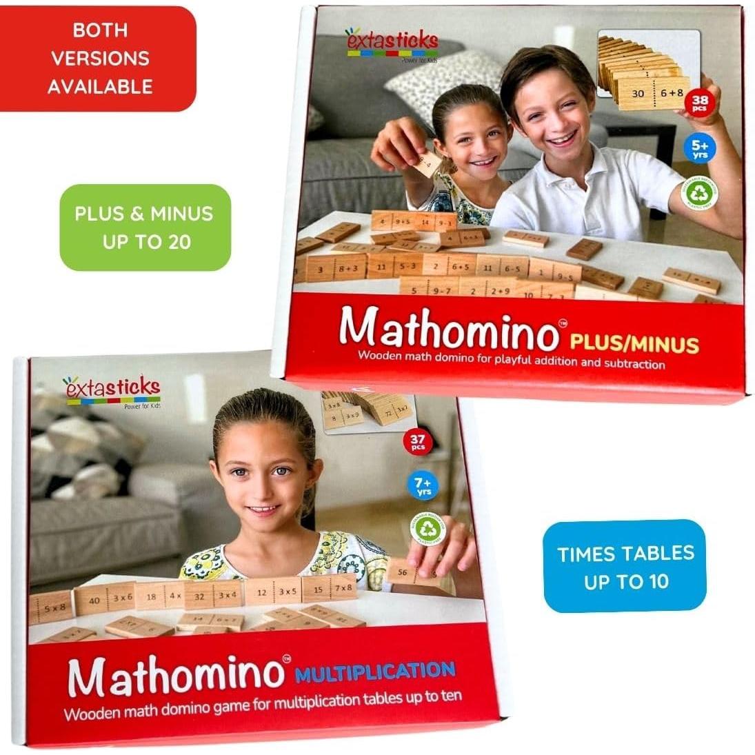 Juego de Dominó de Multiplicación MATHOMINO - Juguete Educativo