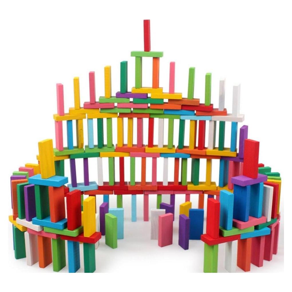 Juego de bloques de dominó Newcreativetop 120 piezas educativo