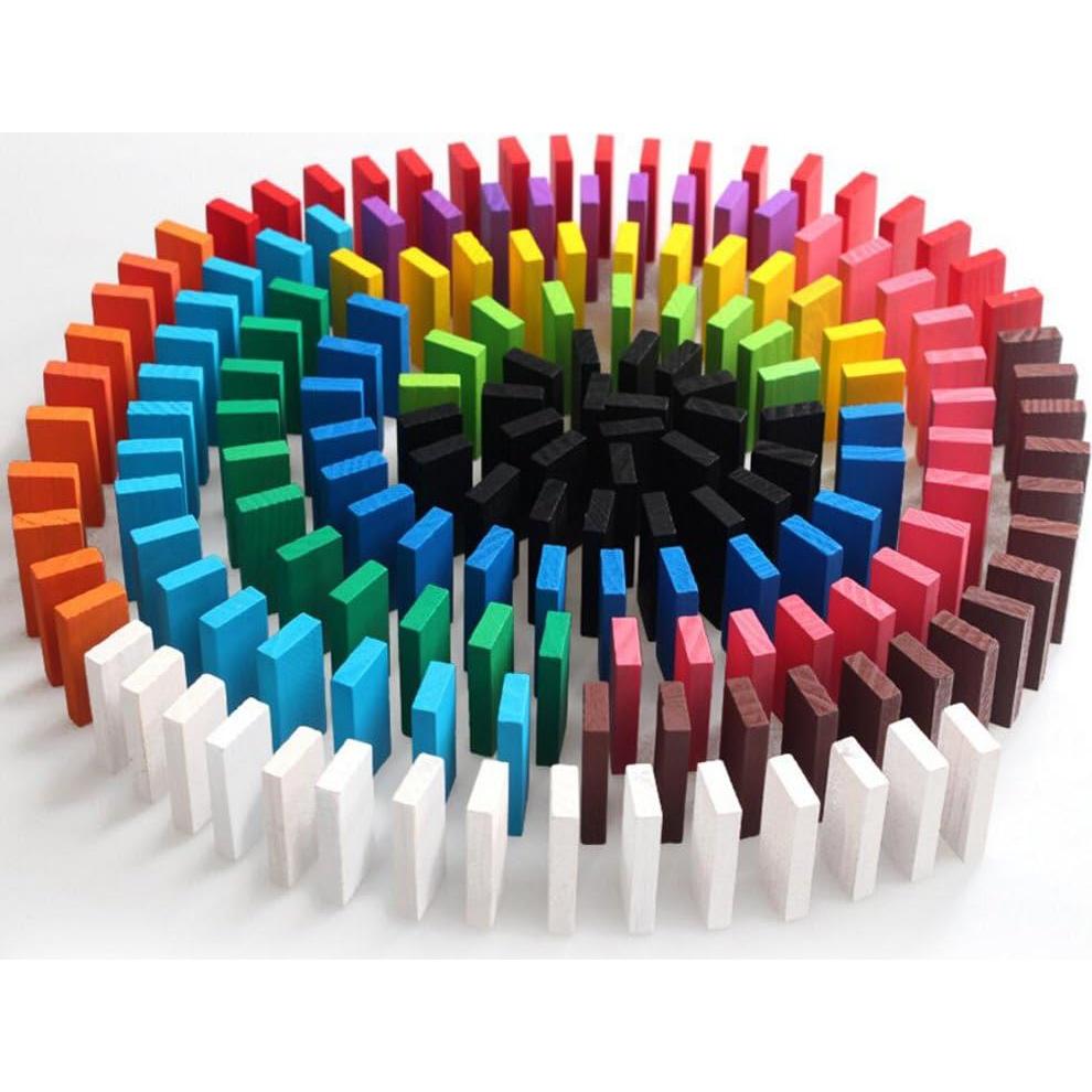 Juego de bloques de dominó Newcreativetop 120 piezas educativo
