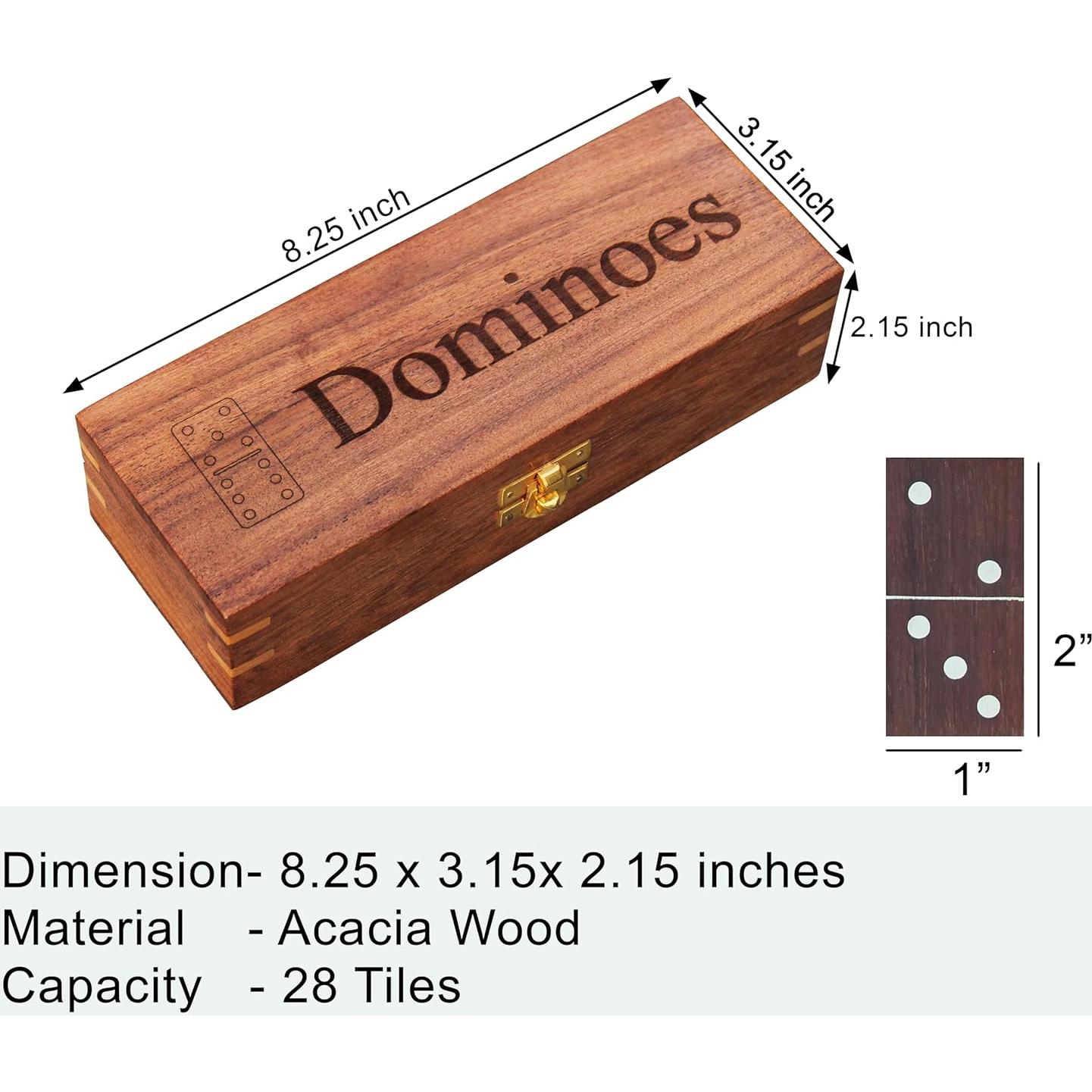 Juego de Dominó de Madera T one con 28 Fichas Doble Seis