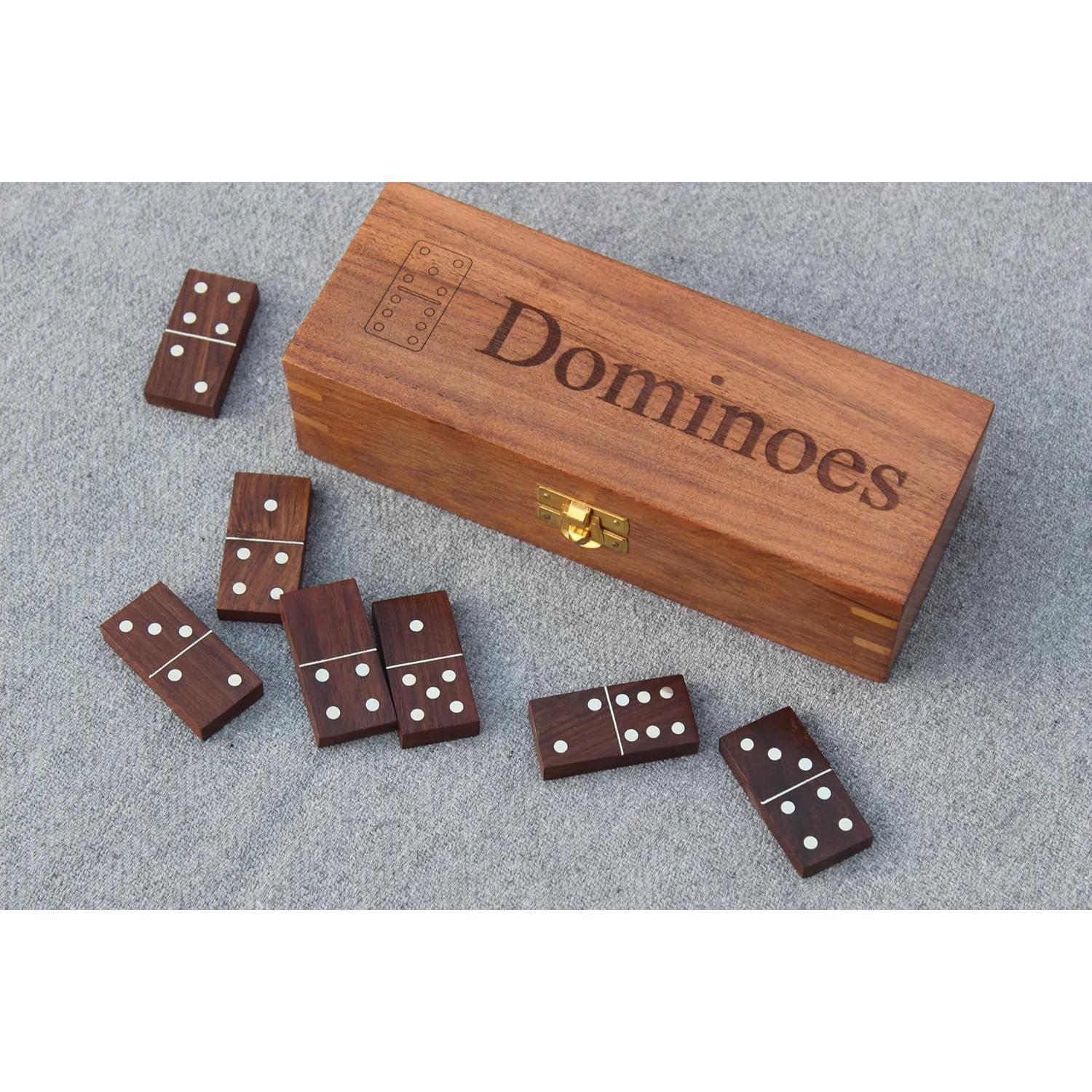 Juego de Dominó de Madera T one con 28 Fichas Doble Seis