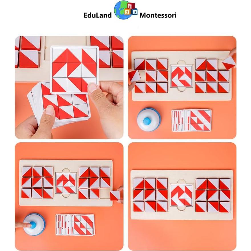 Juego de Batalla de Patrones Eduland Montessori 3+